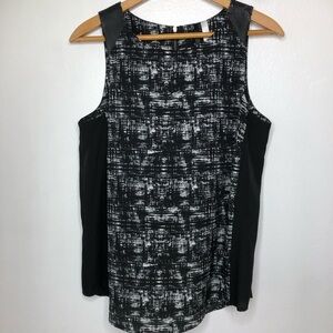 Kensie Black‎ White Sleeveless Tank Size Medium